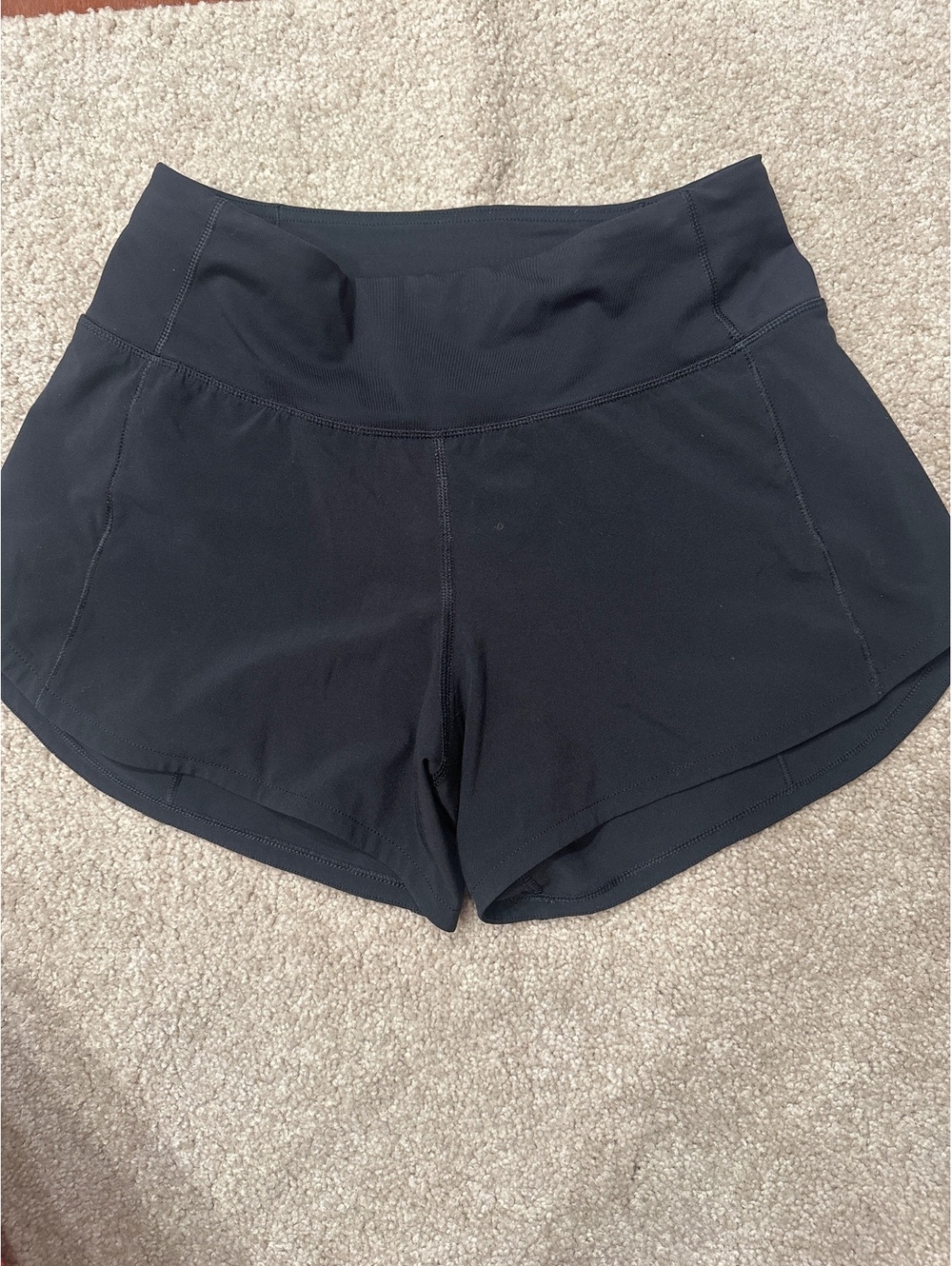 (4)Lululemon Black Athletic Shorts Size 2